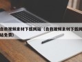 庄河自救视频素材下载网站（自救视频素材下载网站免费）